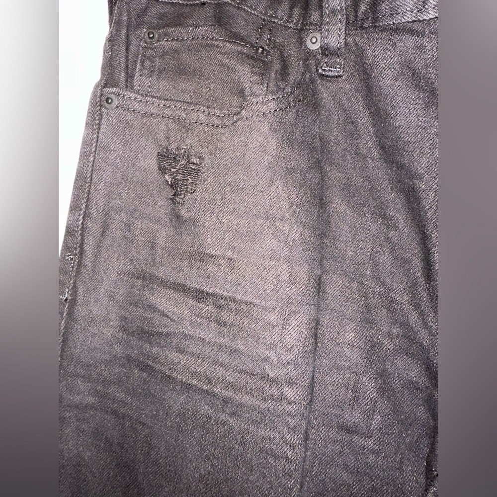 NWT PACSUN black distressed skinny jeans 28x30 stacked skinny - Picture 7 of 11